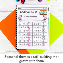 Load image into Gallery viewer, Fall Kindergarten Yearlong Math &amp; Literacy