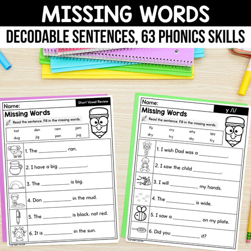 Missing Words in Decodable Sentences