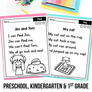 Buy3Get1 FREE B16 - Heart Words, Sight Words Practice, Coloring Sheets, Word Search