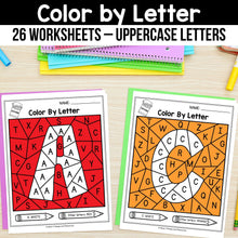 Load image into Gallery viewer, Color By Letter A-Z Worksheets