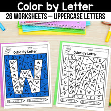 Load image into Gallery viewer, Color By Letter A-Z Worksheets