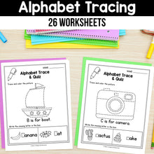 Load image into Gallery viewer, Alphabet Tracing Practice Worksheets