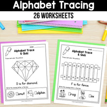 Load image into Gallery viewer, Alphabet Tracing Practice Worksheets