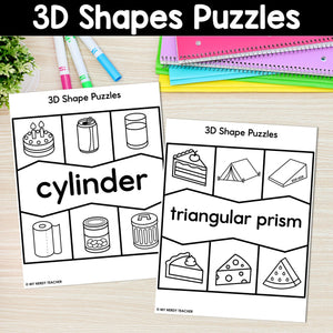 3D Shapes in Real Life Puzzles