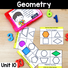 Load image into Gallery viewer, Geometry  - 1st Grade Math Task Cards, Centers, Games - CCSS Aligned