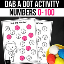 Load image into Gallery viewer, Dab a Dot Numbers 0-100