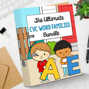 Buy3Get1 FREE B15 - CVC Word Worksheets, Phonics Books, Short Vowels Task Cards