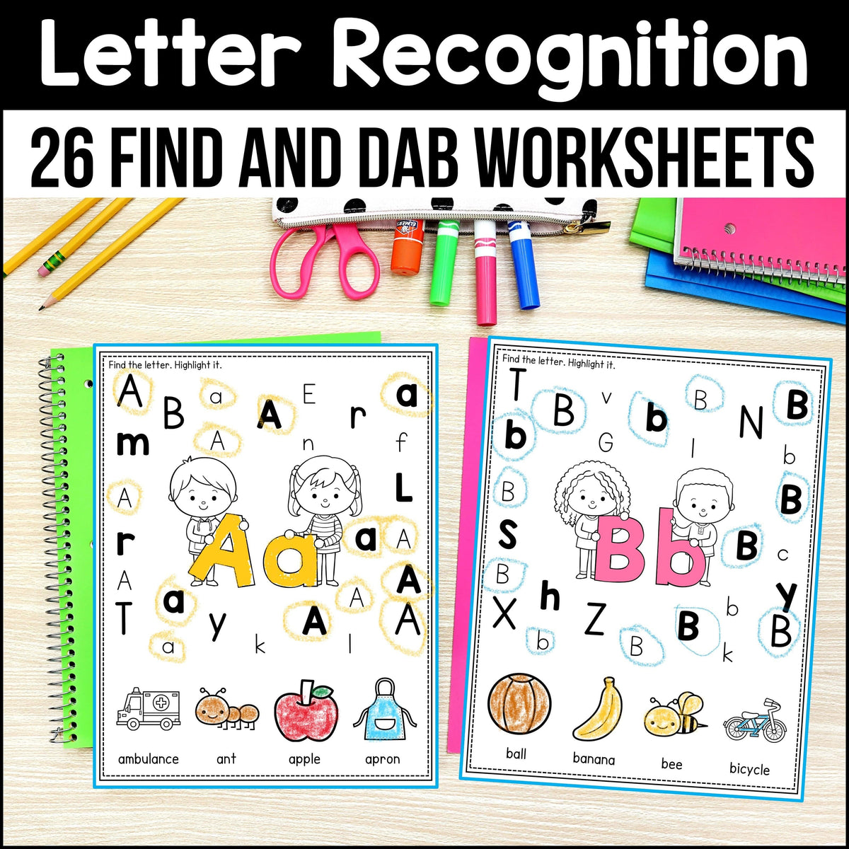 Letter Recognition Worksheets – My Nerdy Teacher