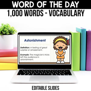 Word of the Day - 1,000+ Words, Assessments and Vocabulary Activities