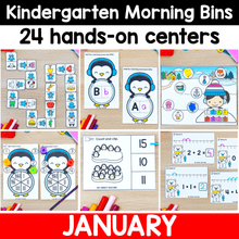 Load image into Gallery viewer, January - Kindergarten Morning Bins