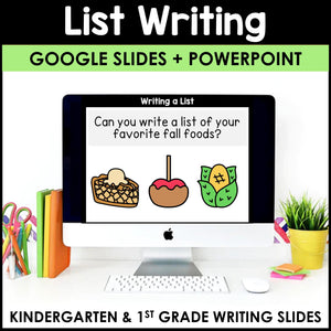 Kindergarten Writing BUNDLE - Google Slides & PowerPoint