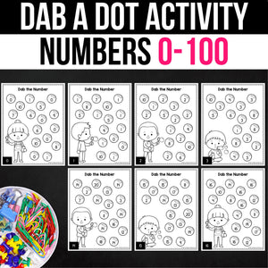 Dab a Dot Numbers 0-100