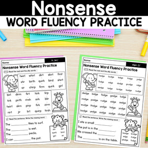 Real and Nonsense Word Fluency Practice