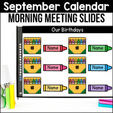 Load image into Gallery viewer, Digital Calendar - Morning Meeting Slides - YEAR LONG GROWING BUNDLE - Google Slides &amp; PowerPoint