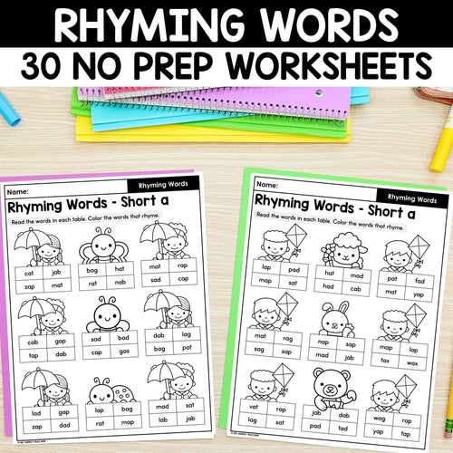Rhyming Worksheets