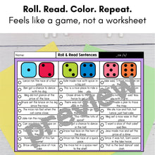Load image into Gallery viewer, 4,000+ Decodable Sentences | Roll &amp; Read Phonics Fluency Practice