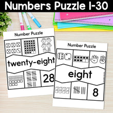 Load image into Gallery viewer, Numbers Puzzle 1-30