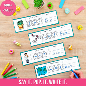 Buy3Get1 FREE B10 - Sound Wall, Literacy Centers, Phonics Assessment, Read and Match