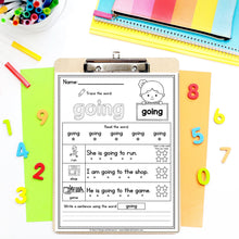 Load image into Gallery viewer, Buy3Get1 FREE B16 - Heart Words, Sight Words Practice, Coloring Sheets, Word Search