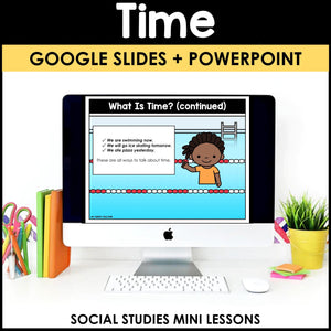 Social Studies Mini Lessons YEAR LONG BUNDLE - Google Slides & PowerPoint