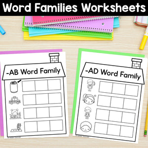 CVC Word Family Worksheets