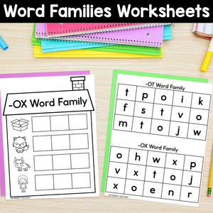 CVC Word Family Worksheets