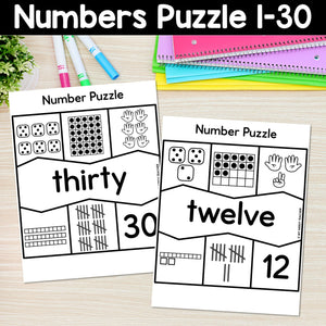 Numbers Puzzle 1-30