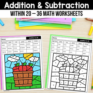 Addition and Subtraction within 20