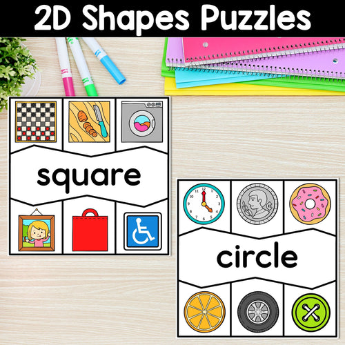 2D Shapes in Real Life Puzzles