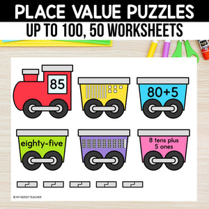 50 Place Value Craft - Numbers to 100