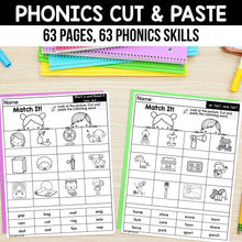 Load image into Gallery viewer, Phonics Cut and Paste Worksheets