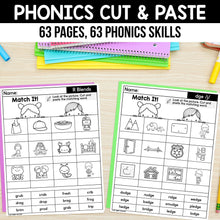 Load image into Gallery viewer, Phonics Cut and Paste Worksheets