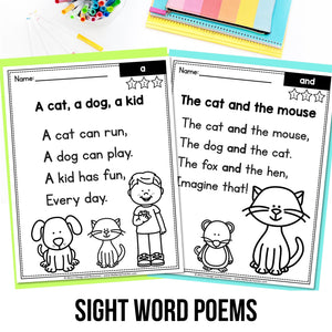 Buy3Get1 FREE B16 - Heart Words, Sight Words Practice, Coloring Sheets, Word Search