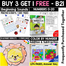 Load image into Gallery viewer, BUY 3, GET 1 FREE B21: Ultimate Letter &amp; Number Fluency Pack