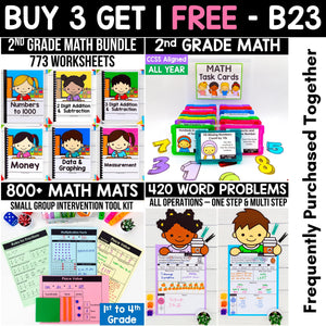 BUY 3, GET 1 FREE B23: 2nd Grade Math Mastery Pack