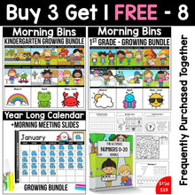 Load image into Gallery viewer, Buy3Get1 FREE B8 - Morning Bins, Kindergarten Centers, Digital Calendar, Numbers 0 to 20