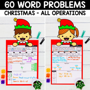 420 Editable Word Problems Year-Long Bundle - One Step & Multi Step, All Operations