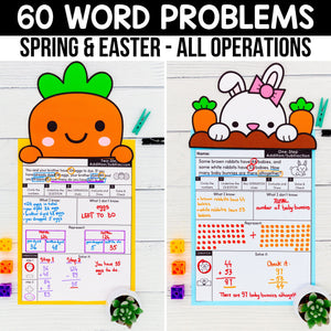 420 Editable Word Problems Year-Long Bundle - One Step & Multi Step, All Operations