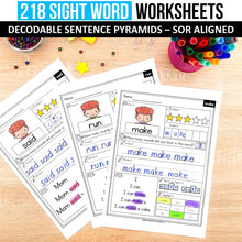 Load image into Gallery viewer, Decodable Sight Word MEGA BUNDLE (Editable) - Science of Reading Aligned - K - 2nd Grade