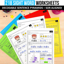 Load image into Gallery viewer, Decodable Sight Word MEGA BUNDLE (Editable) - Science of Reading Aligned - K - 2nd Grade