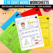 Load image into Gallery viewer, Decodable Sight Word MEGA BUNDLE (Editable) - Science of Reading Aligned - K - 2nd Grade