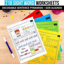 Load image into Gallery viewer, Decodable Sight Word MEGA BUNDLE (Editable) - Science of Reading Aligned - K - 2nd Grade