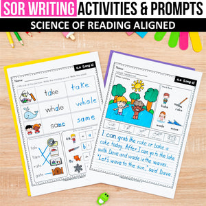 Buy3Get1 FREE B6 - Nonfiction Decodable Passages, Writing Activities, Realistic Passages, Decodable Strips