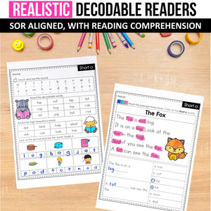 Buy3Get1 FREE B6 - Nonfiction Decodable Passages, Writing Activities, Realistic Passages, Decodable Strips