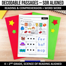 Load image into Gallery viewer, Buy3Get1 FREE B3 - Dictation Practice, Decodable Passages + Word Work, Phonics Books, Sentence Pyramids