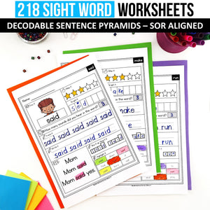 Decodable Sight Word MEGA BUNDLE (Editable) - Science of Reading Aligned - K - 2nd Grade