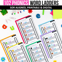 Load image into Gallery viewer, Buy3Get1 FREE B13 - Word Ladders, Decodable Puzzles, Mini Books, I Spy Phonics