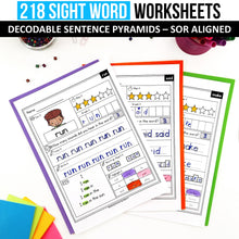 Load image into Gallery viewer, Decodable Sight Word MEGA BUNDLE (Editable) - Science of Reading Aligned - K - 2nd Grade