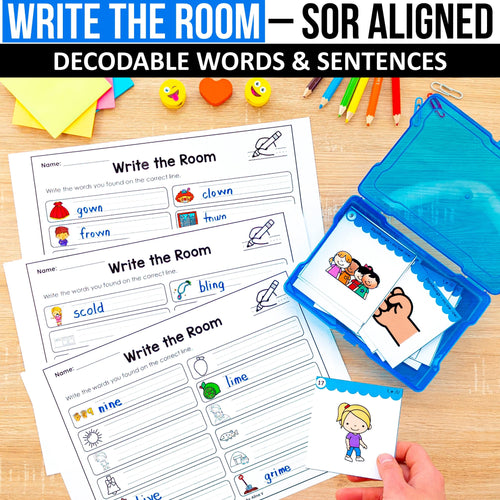 Write the Room Words and Sentences MEGA BUNDLE - SOR Aligned - K - 2nd Grade