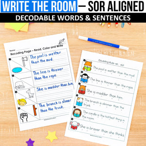 Write the Room Words and Sentences MEGA BUNDLE - SOR Aligned - K - 2nd Grade